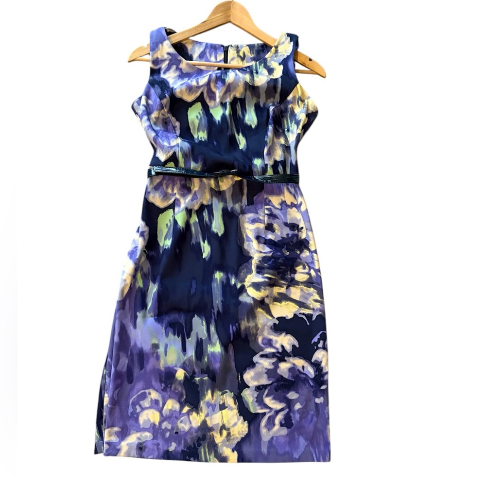 Women’s Laura Sleeveless Printed Dress with Belt